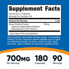 Closeup of Nutricost capsules highlighting vegan and non-GMO formulation