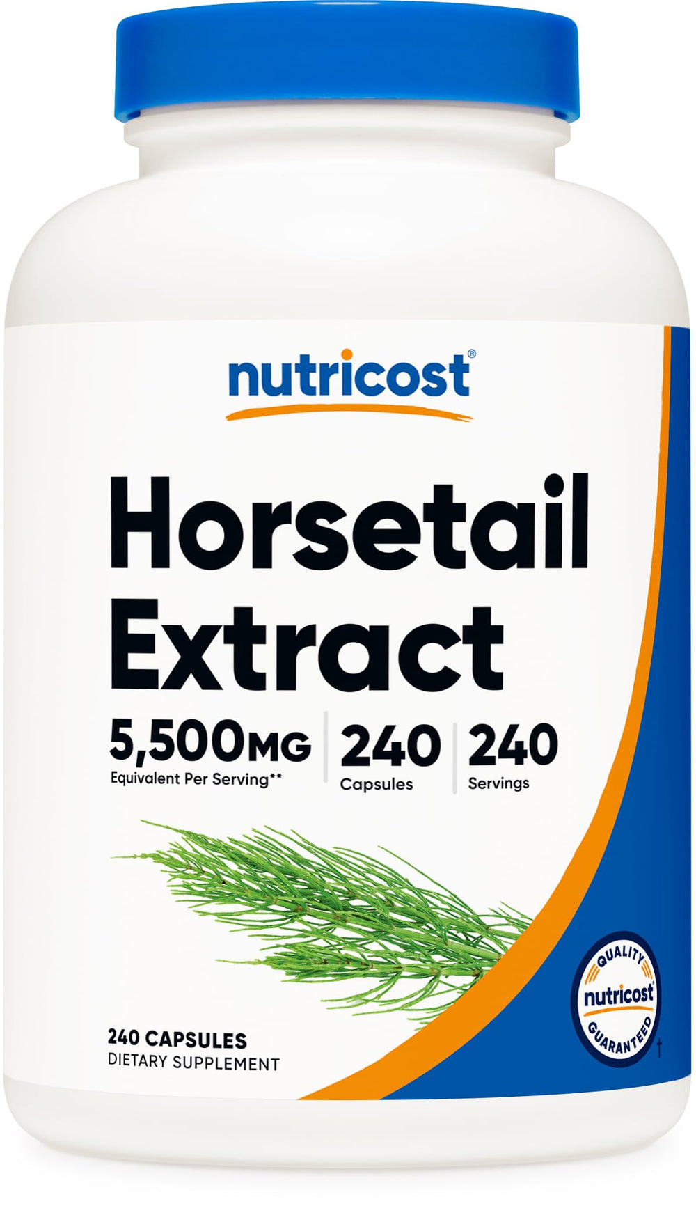Nutricost Horsetail Extract Capsules bottle - convenient daily supplement.