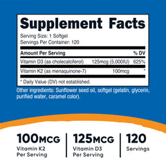 Nutricost K2 D3 serving pour shows convenient daily dosage