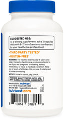 Nutricost Keratin Hydrolized Peptide Capsules label indicating dietary flexibility.