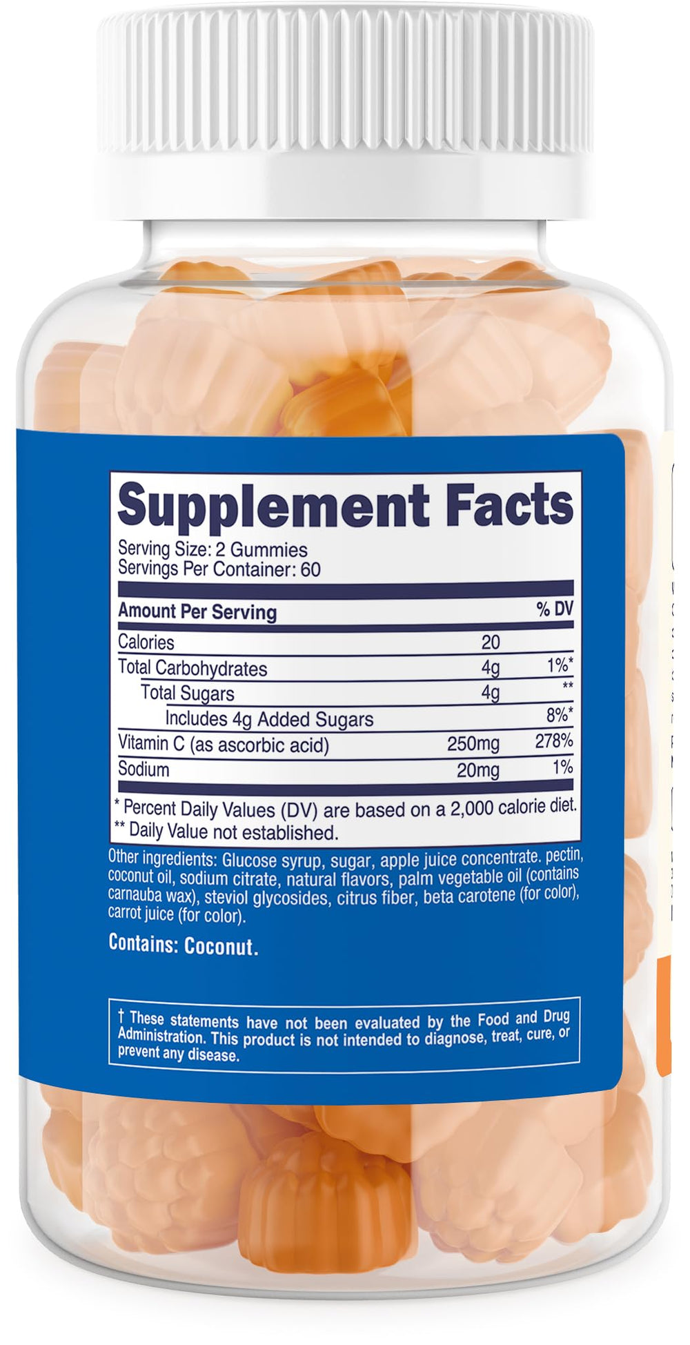 Nutricost Kids Vitamin C Gummies child-lock lid, adding safety for curious little hands.