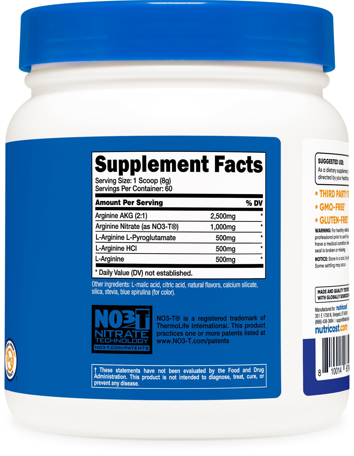 Gym scene with Nutricost L-Arginine Complex in use