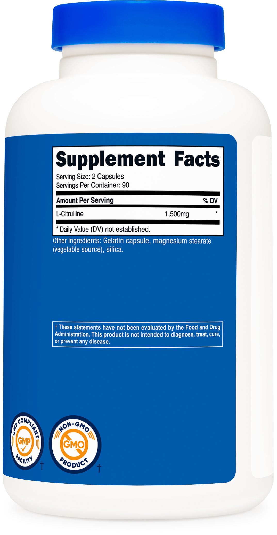 Nutricost L-Citrulline bottle with packaging variations displayed.