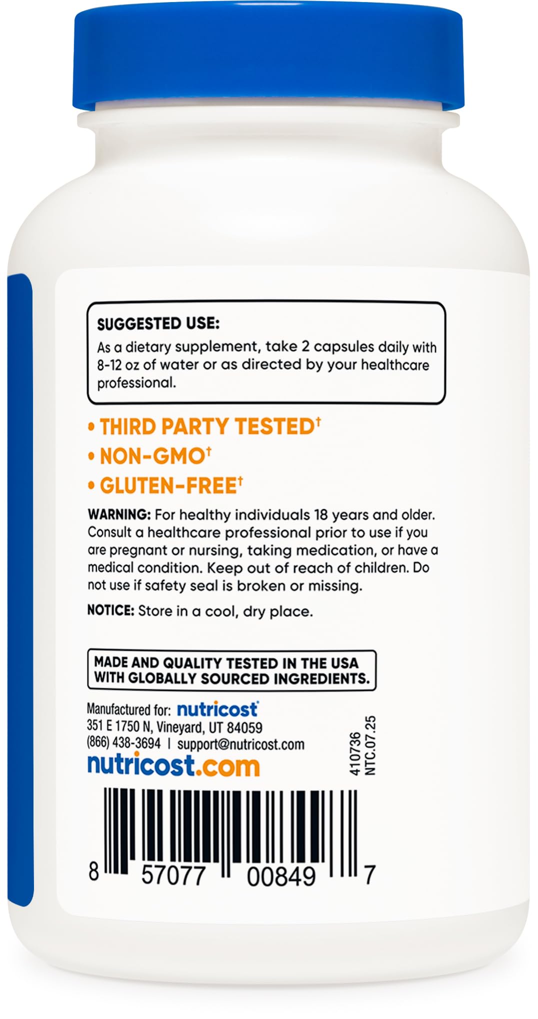 Nutricost L-Citrulline capsules on a workout mat for intra-workout use