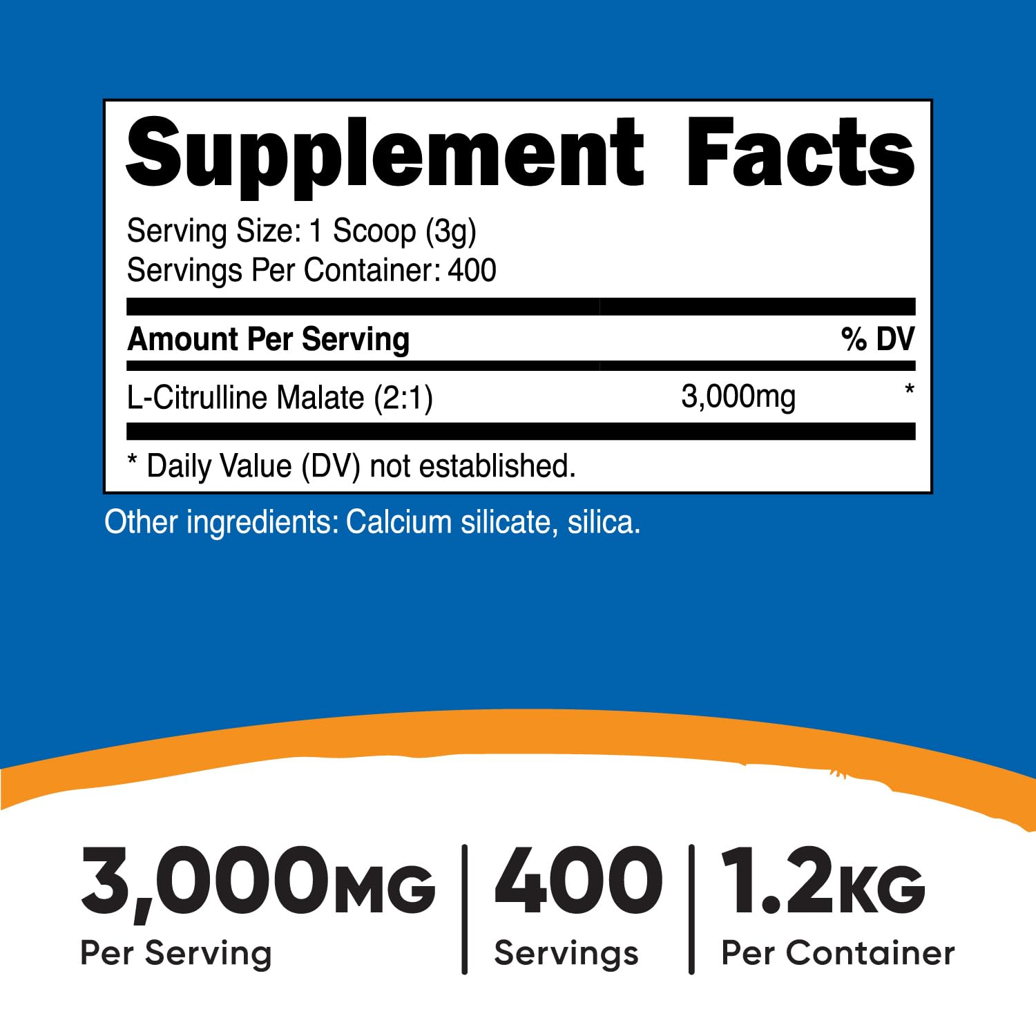 Nutricost L-Citrulline Malate scoop for precise daily servings