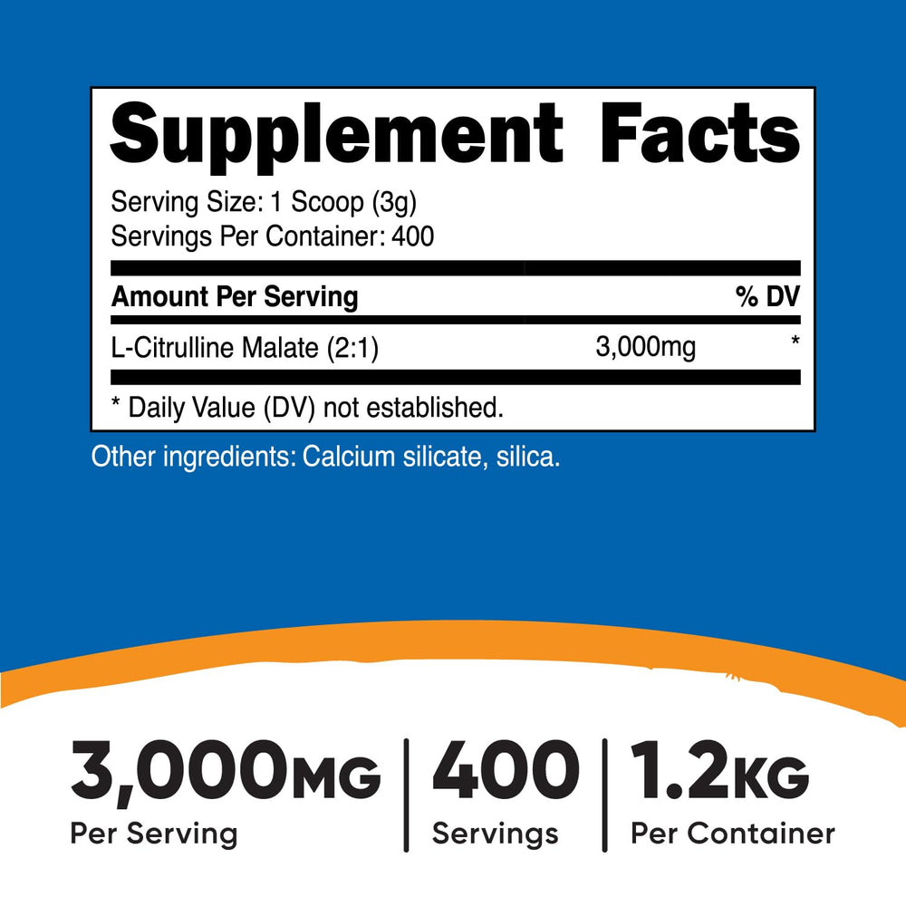 Nutricost L-Citrulline Malate scoop for precise daily servings