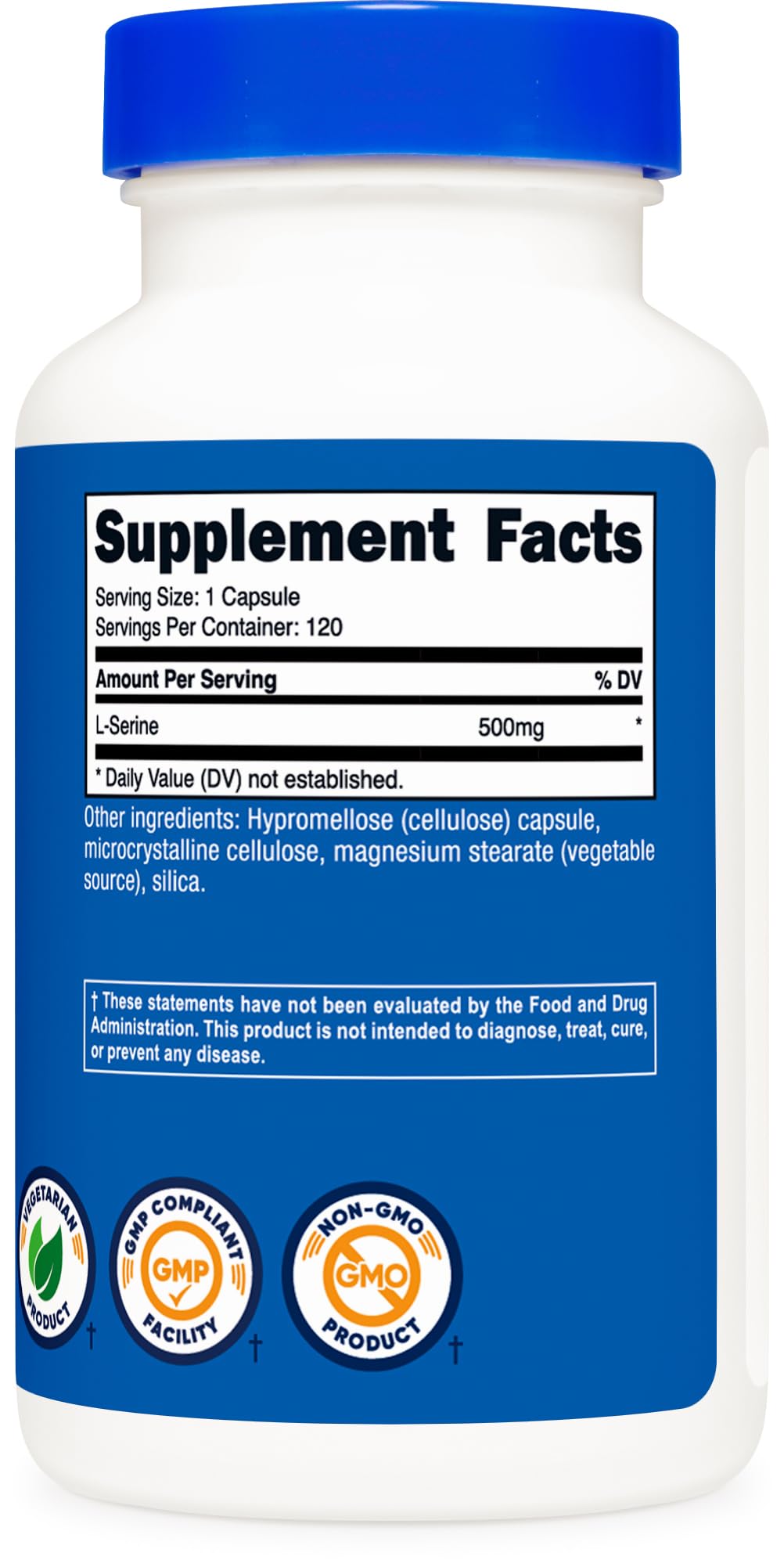 Nutricost L-Serine produced in GMP FDA facility ensures consistent quality.
