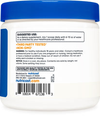 Nutricost L-Serine powder packaging emphasizes gluten-free and non-GMO features