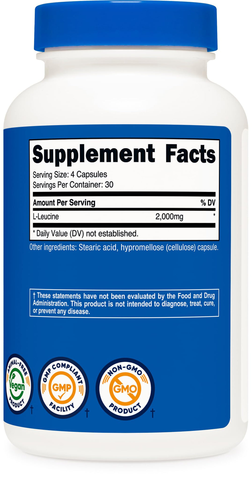 Nutricost L-Leucine production facility NSF GMP-certified environment