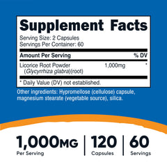 Close-up of Nutricost Licorice Root capsule highlighting potency
