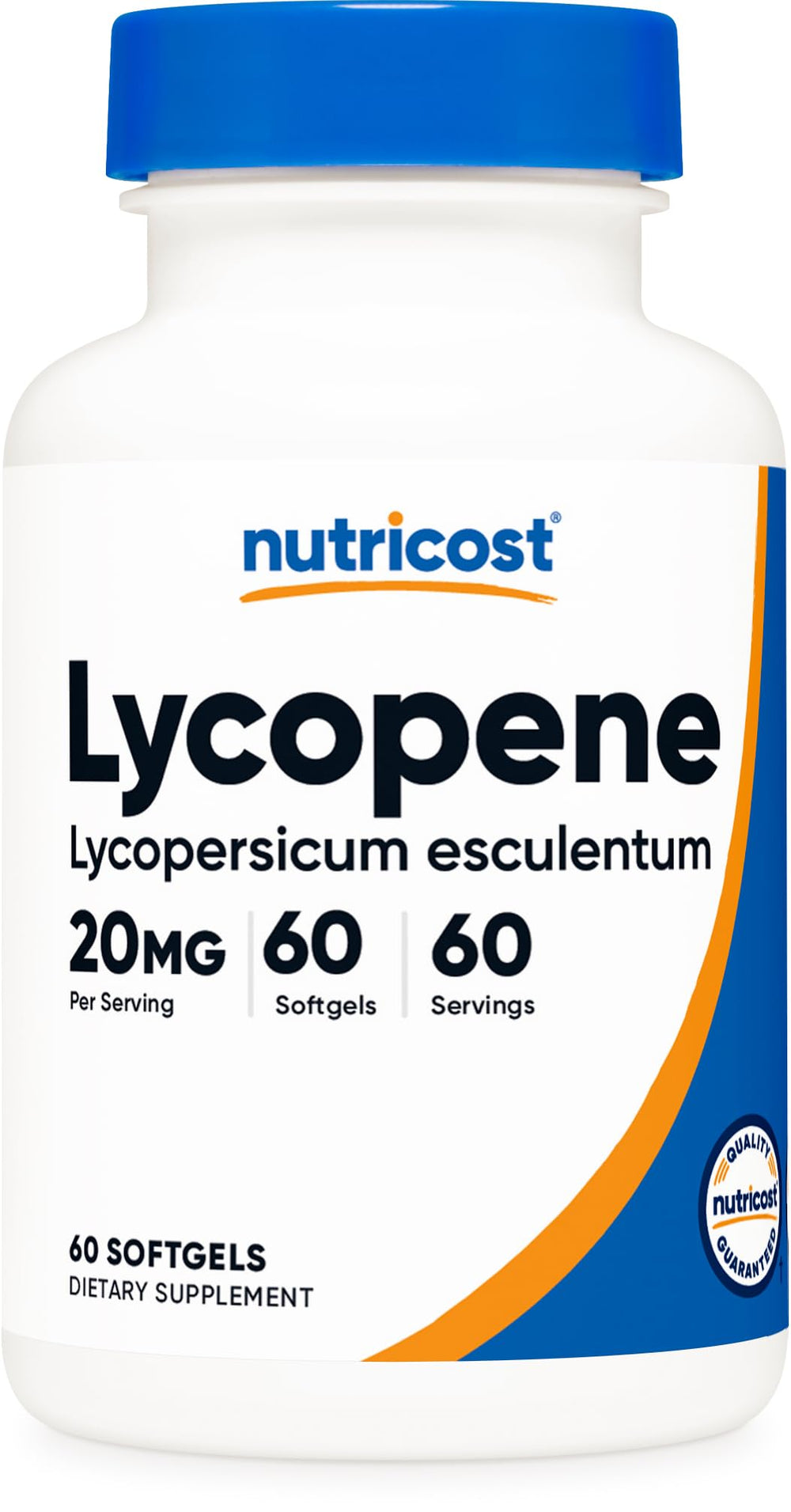 Nutricost Lycopene softgel bottle with 60 capsules for daily routine