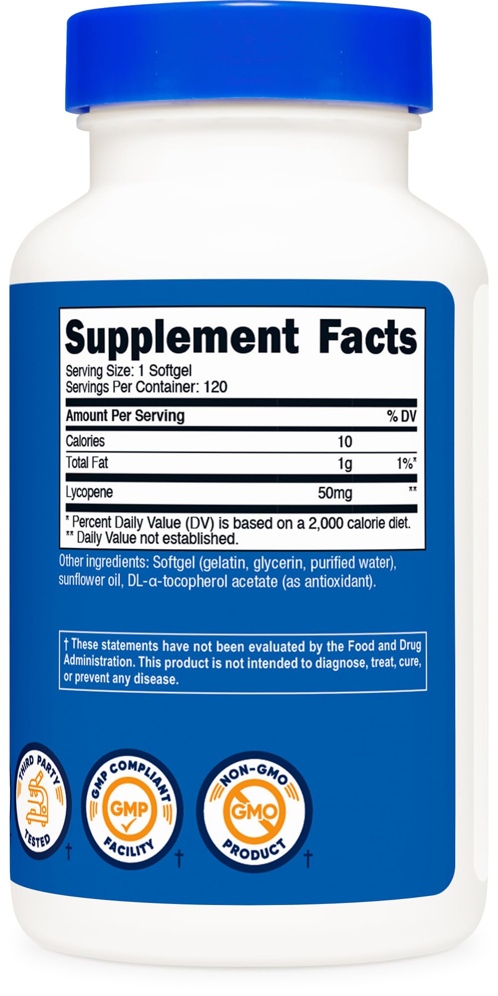 Nutricost Lycopene 50mg Softgels wellness routine shot for convenient daily use