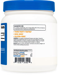Nutricost L-Lysine powder packaging emphasizing third-party testing