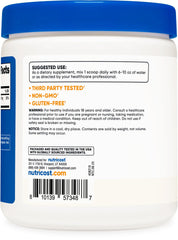 Nutricost Magnesium Bisglycinate Powder measuring scoop ready for use
