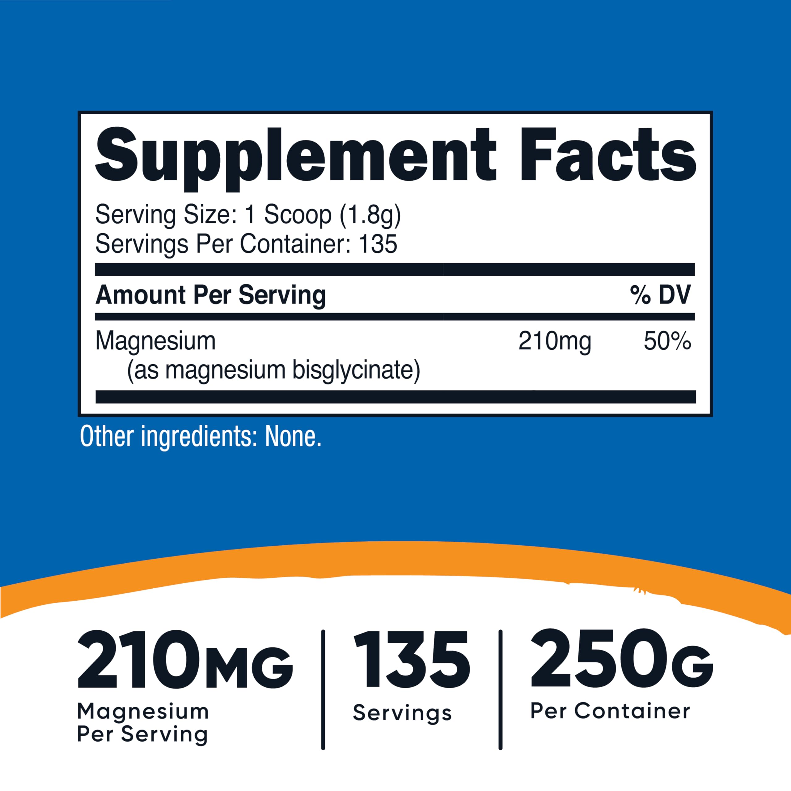 Nutricost Magnesium Bisglycinate Powder scoop demonstrates convenient daily serving