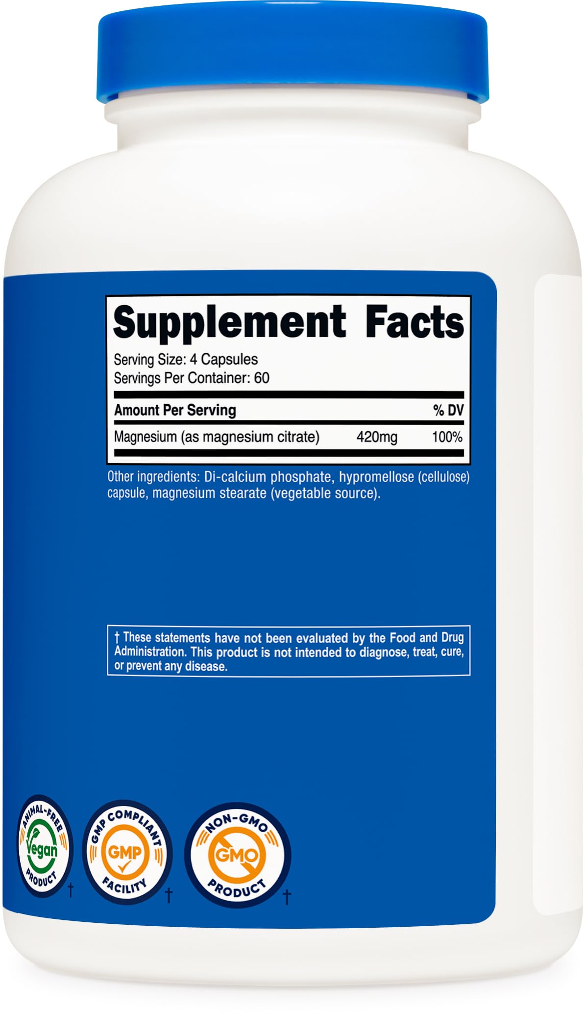 Nutricost facility quality badge emphasizing trusted production standards
