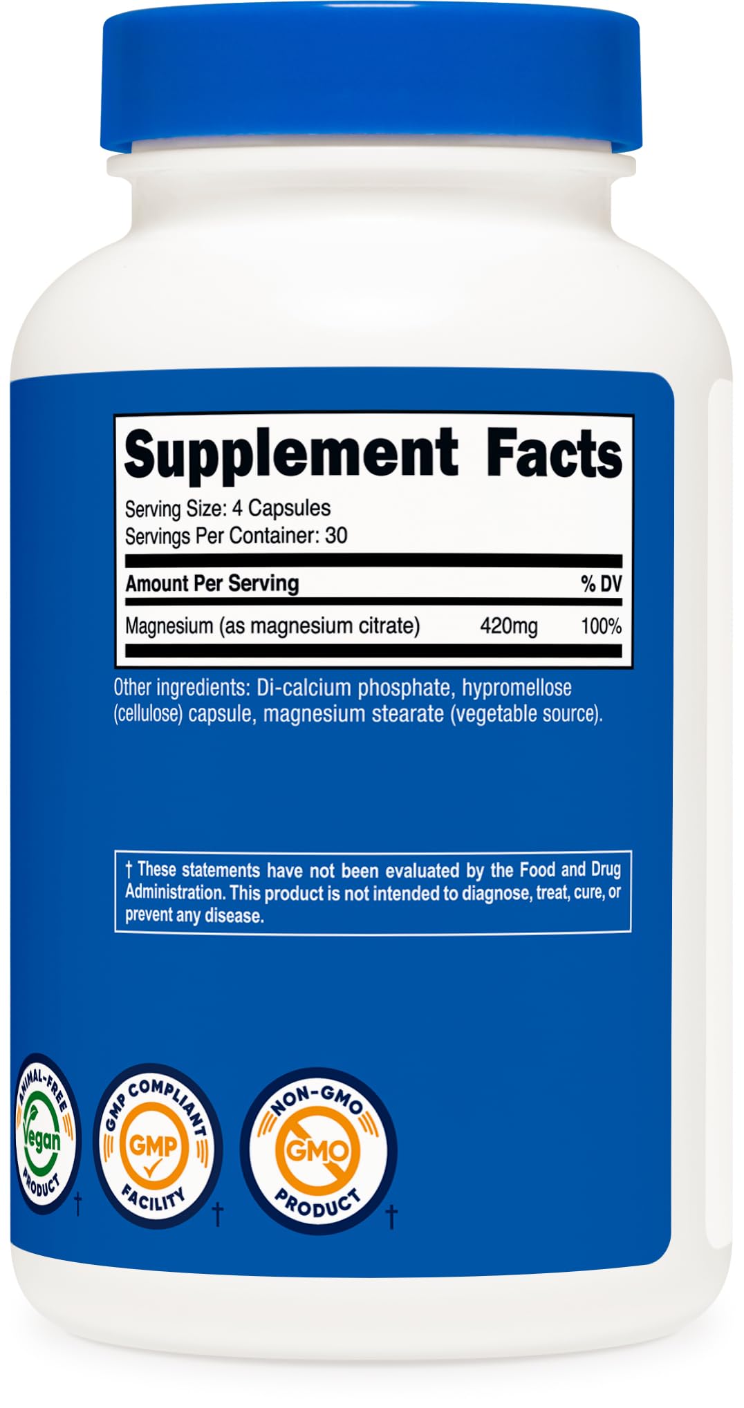 Packaging emphasizes NSF-certified facility and GMP compliance.