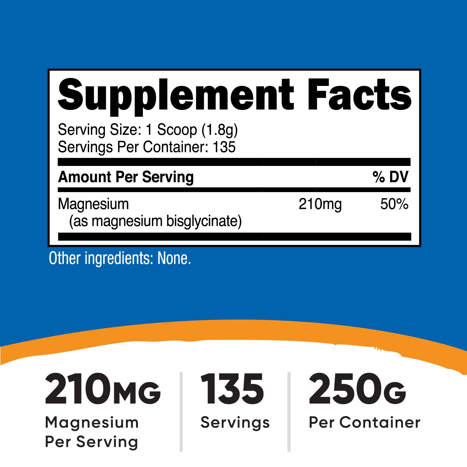 Pouring Nutricost Magnesium Glycinate Powder showing fine neutral texture.