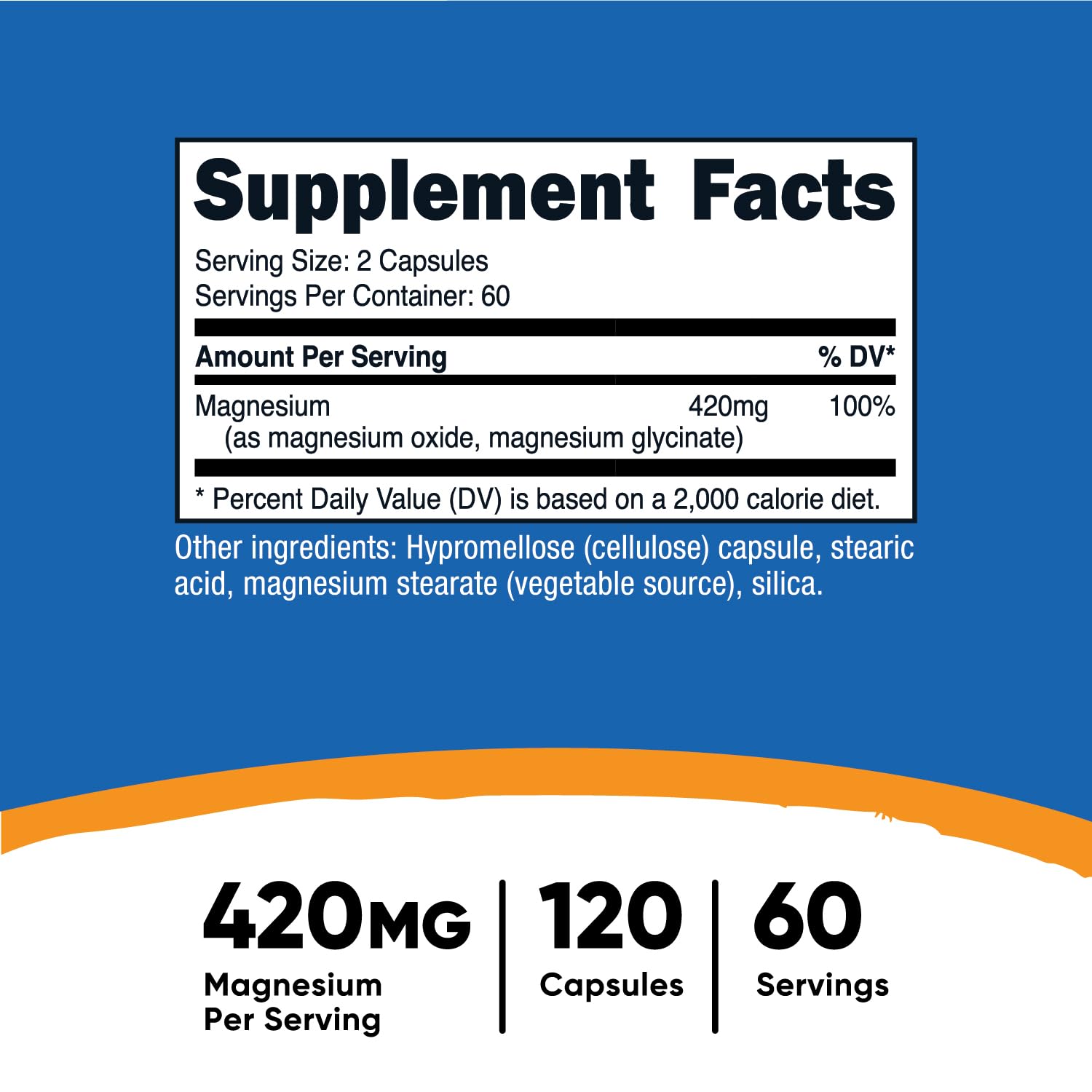 Nutricost Magnesium+ capsules-closeup showing easy, convenient daily intake.
