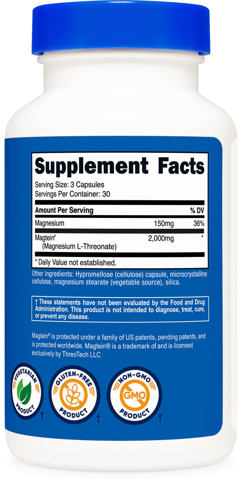 Nutricost Magtein packaging design showcasing quality and clarity