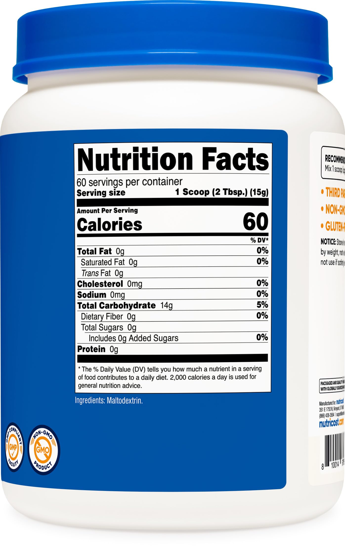Nutricost Maltodextrin powder pre-workout usage ready to mix in shakes