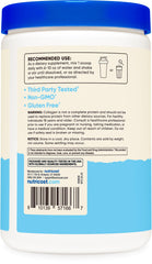Nutricost Marine Collagen Wild Caught Fish nutrition label with 10 g protein per serving