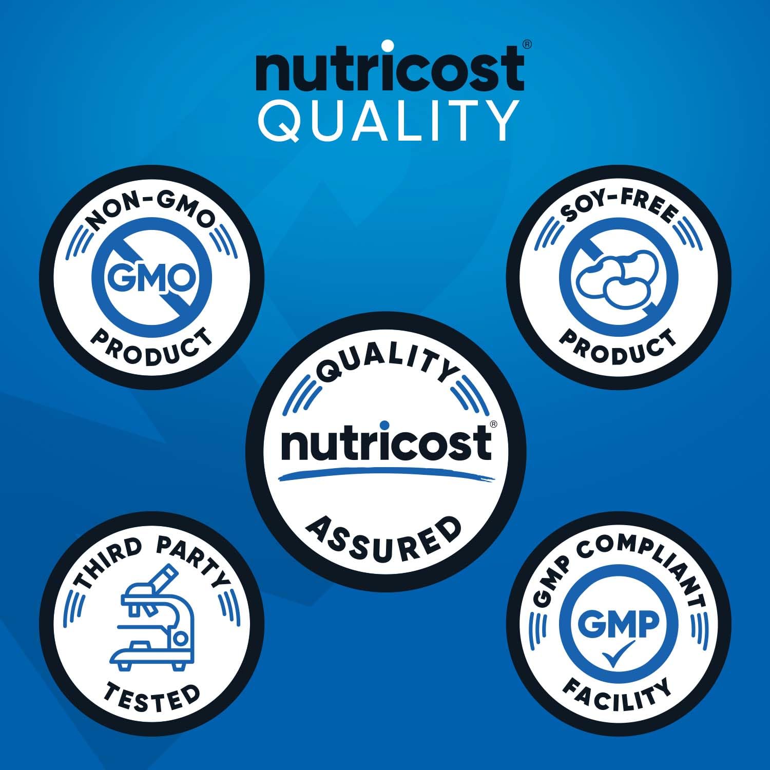 Nutricost Mass Gainer Cookies N Cream being blended into milk for a creamy shake