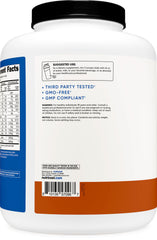 Ingredient list on Nutricost Mass Gainer packaging featuring whey concentrate, creatine, and L-glutamine