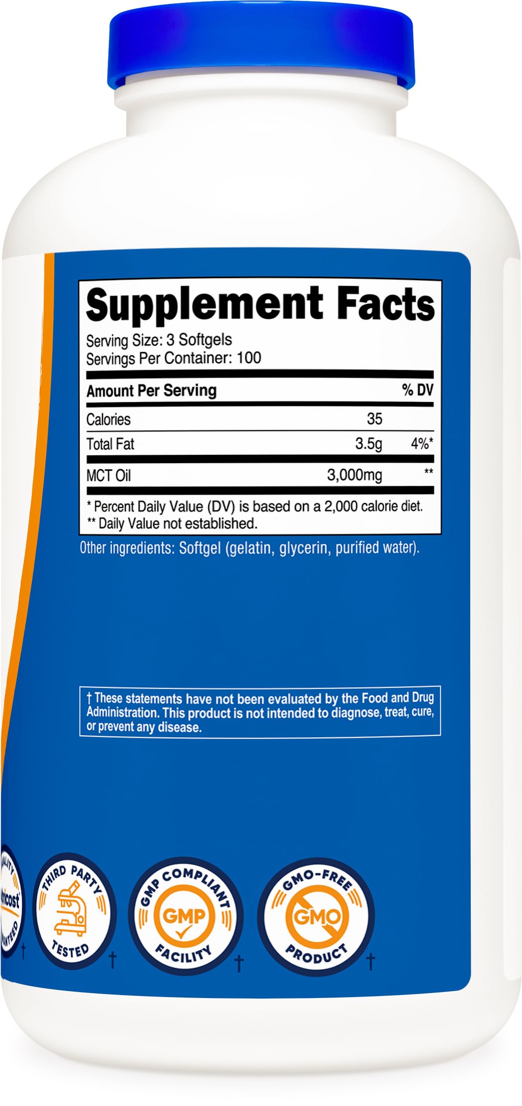 Kitchen scene showing Nutricost MCT Softgels in daily routine