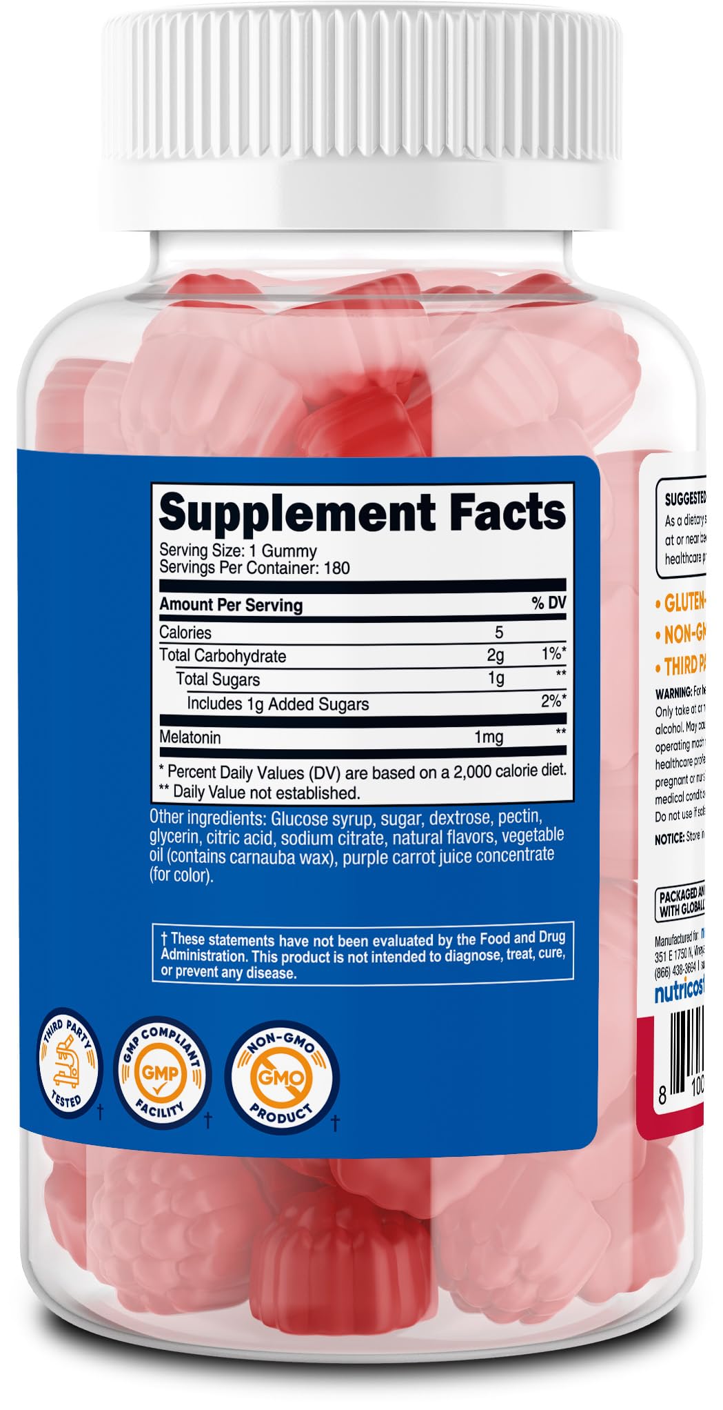 GMP-certified, FDA-registered Nutricost facility ensures quality
