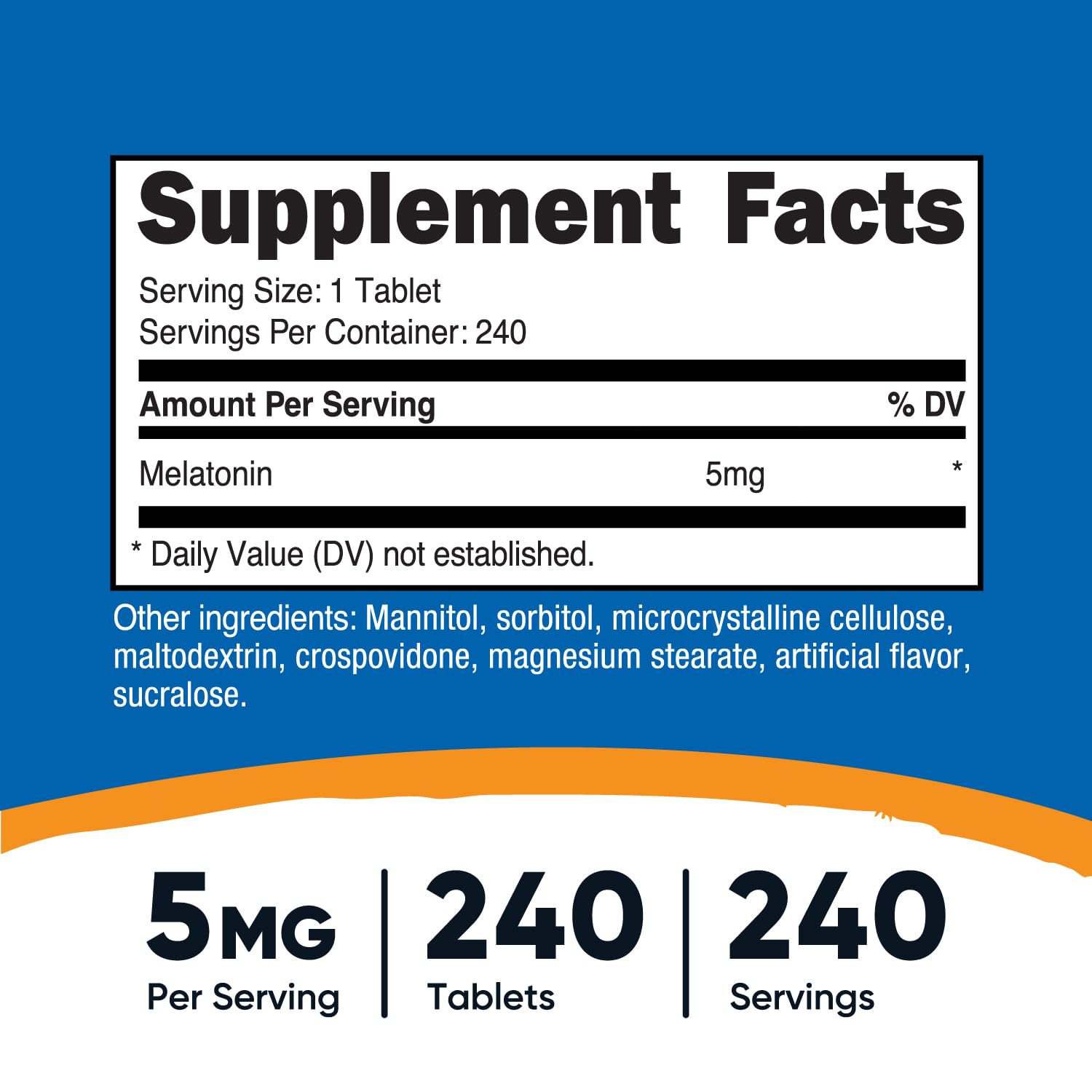 Close-up of Nutricost fast-dissolve melatonin under tongue for quick administration.