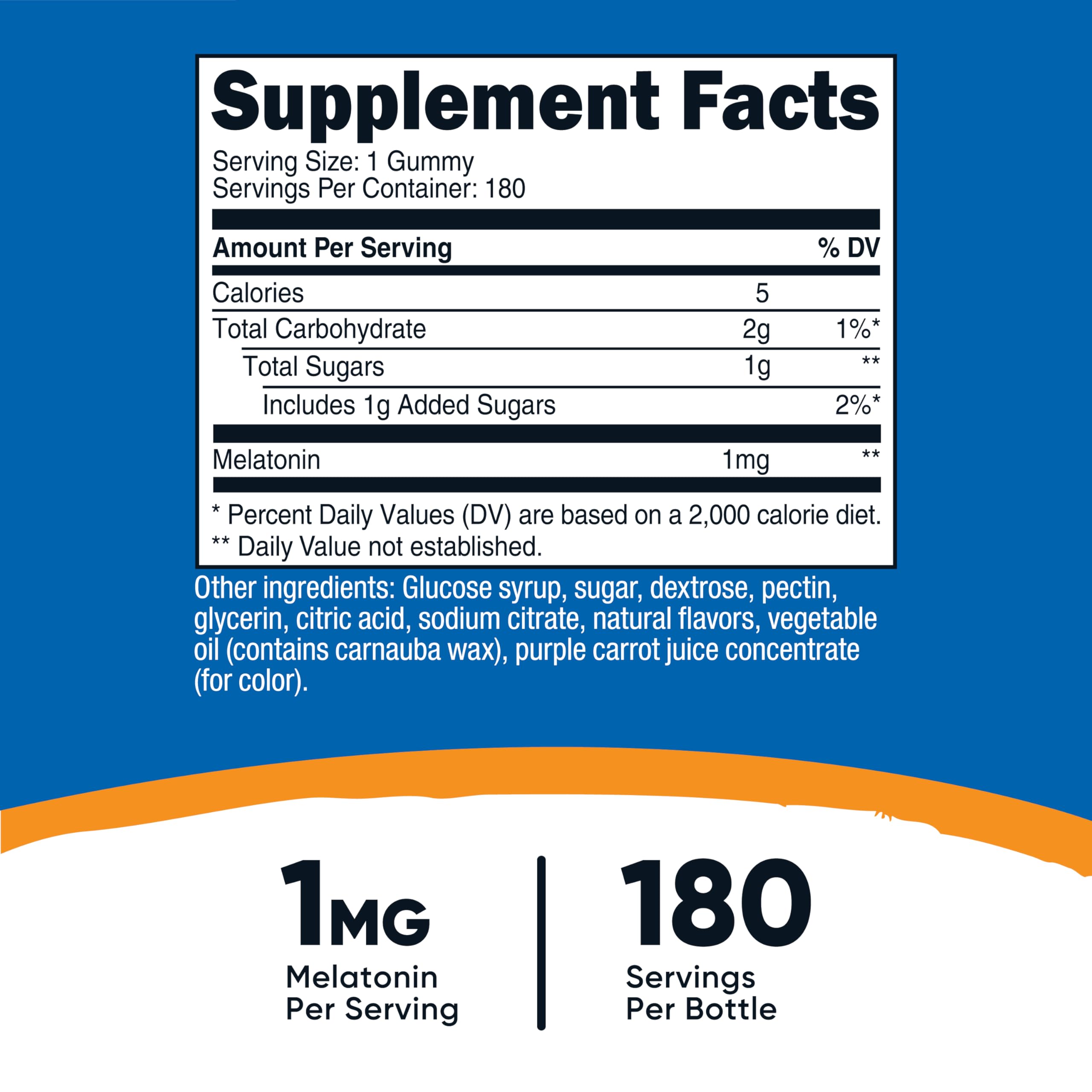 Nutricost Melatonin gummies strawberry: simple nightly dose in one gummy
