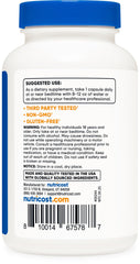 Nutricost Melatonin bottle on a nightstand supporting a bedtime routine