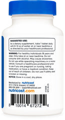 Nutricost Melatonin packaging display designed for a night-time sleep routine.