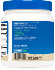 Nutricost Moringa powder gluten free and non-GMO.