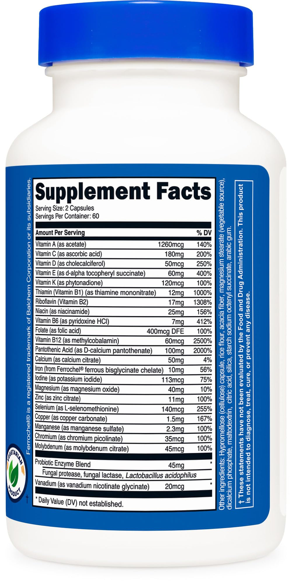 Nutricost Multivitamin with Probiotics in use illustrates an easy daily routine