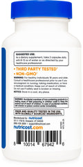 Nutricost Multivitamin with Probiotics nutrition facts closeup aids informed choices