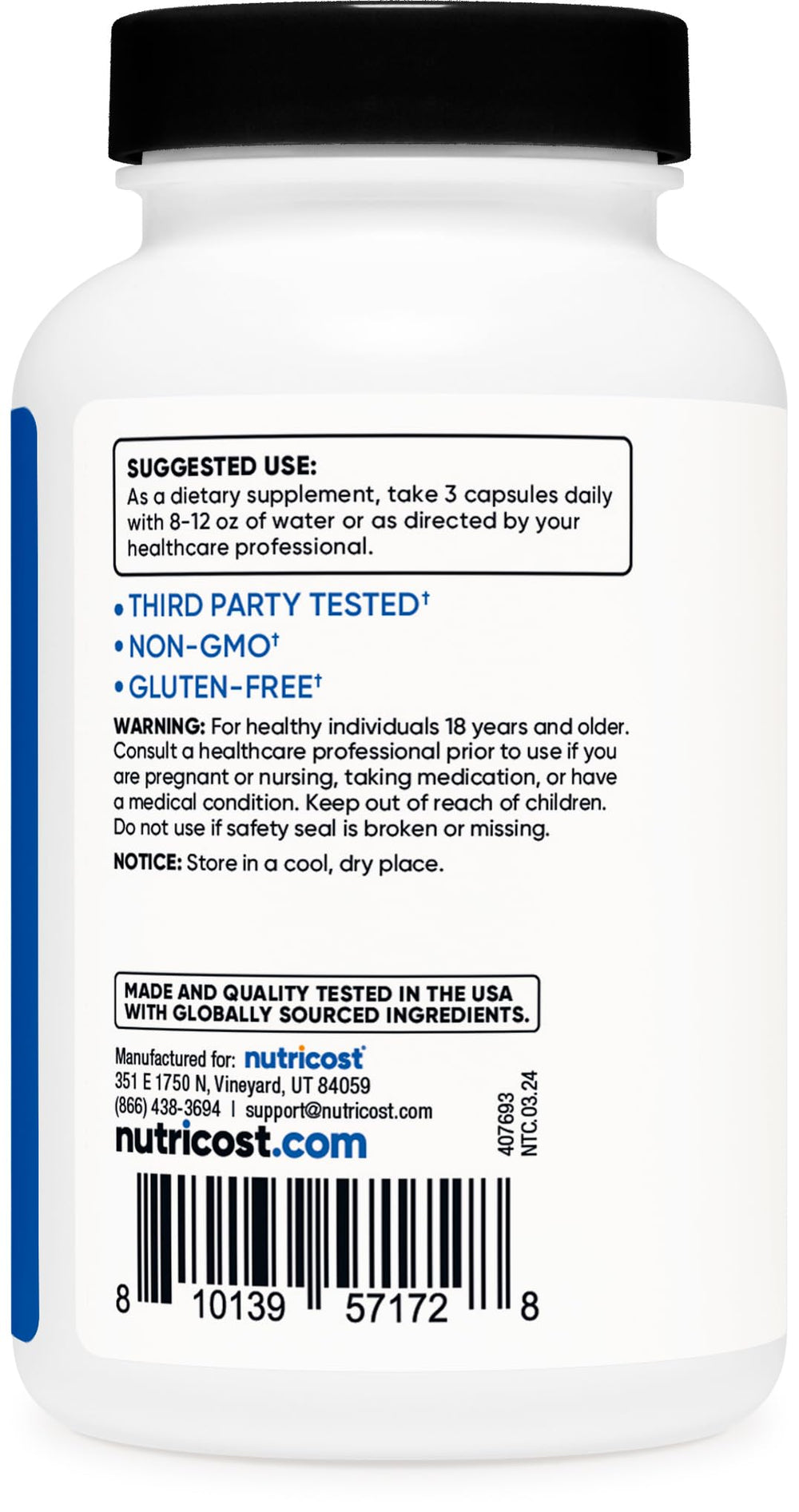 Capsules with a glass of water, convenient daily intake.