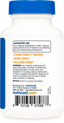 Nutricost NADH vegan gluten-free labeling on bottle