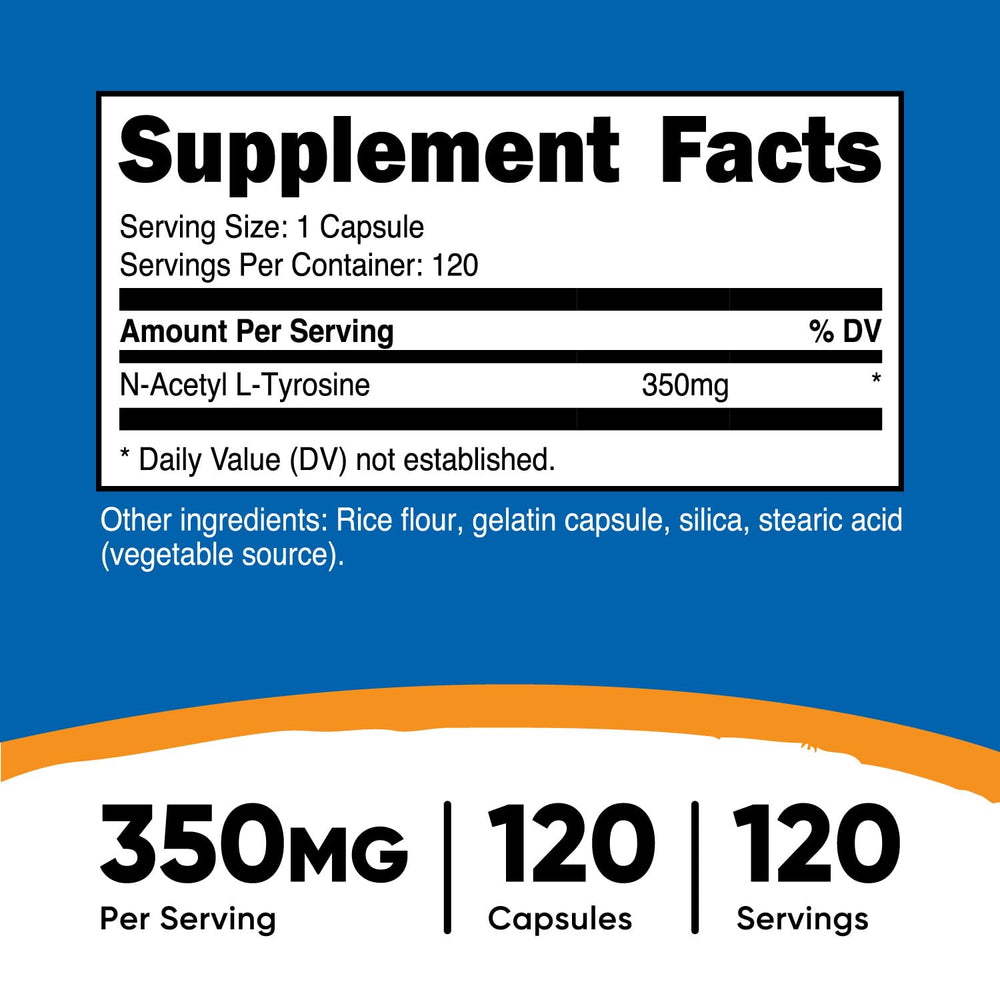 Nutricost NALT bottle front label highlights gluten-free, non-GMO.