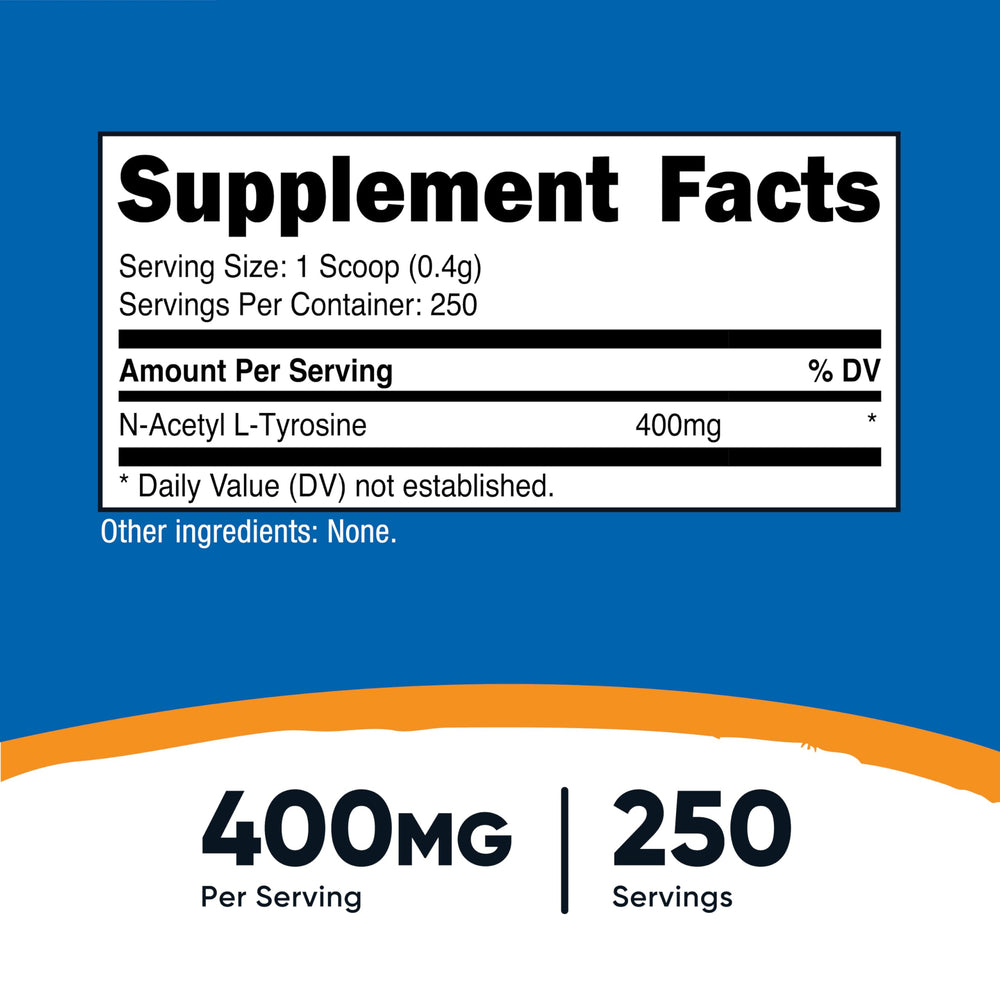 Nutricost NALT serving scoop image showing convenient daily dosage opportunity.