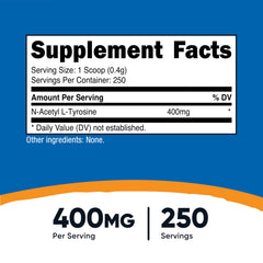 Nutricost NALT serving scoop image showing convenient daily dosage opportunity.