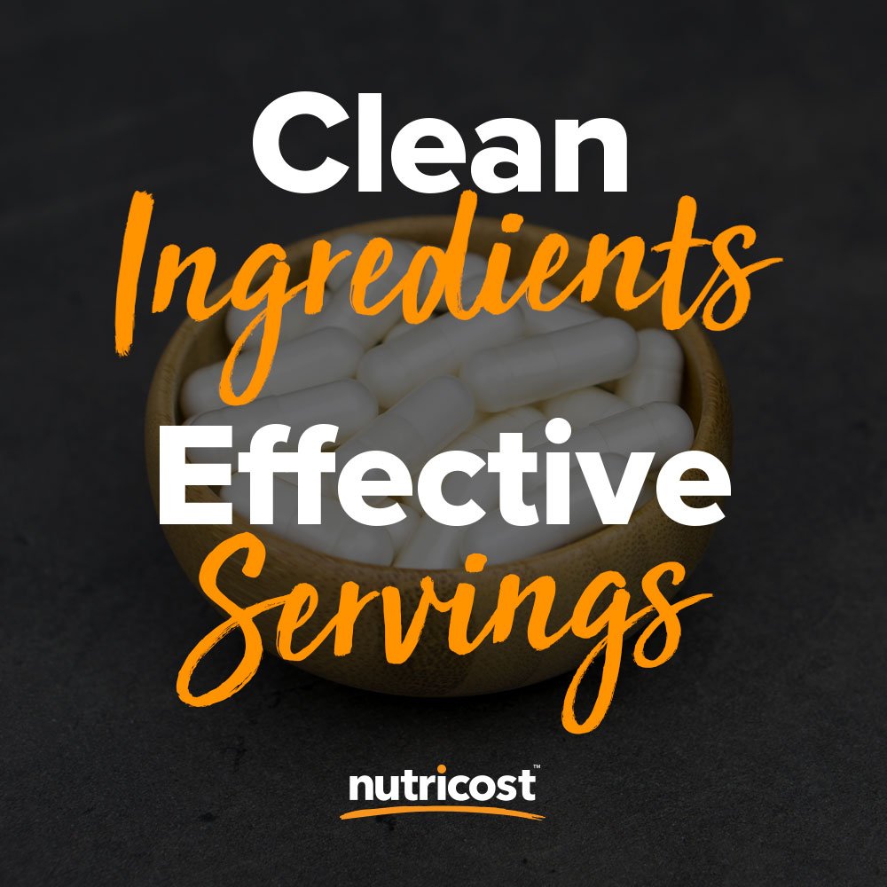 Nutricost Niacin 100mg bottle pour suggests simple daily usage.