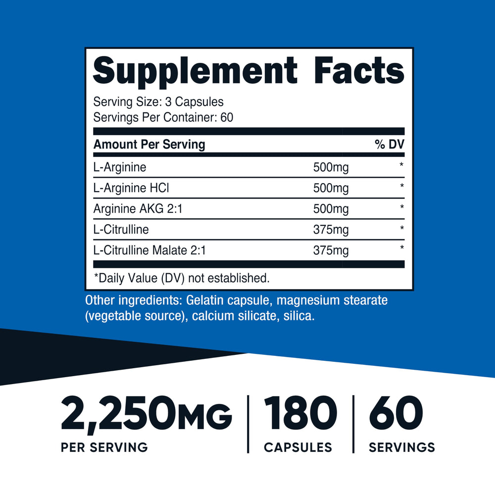 Close-up of Nutricost Nitric Oxide Booster capsules, demonstrating easy daily supplementation.