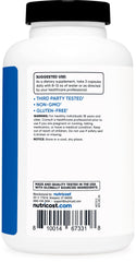 Nutricost Nitric Oxide Booster packaging on display, showing 60 servings per bottle.