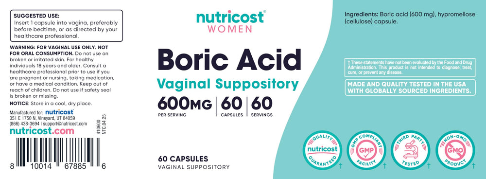 Nutricost non-GMO label image underscores ingredient integrity.