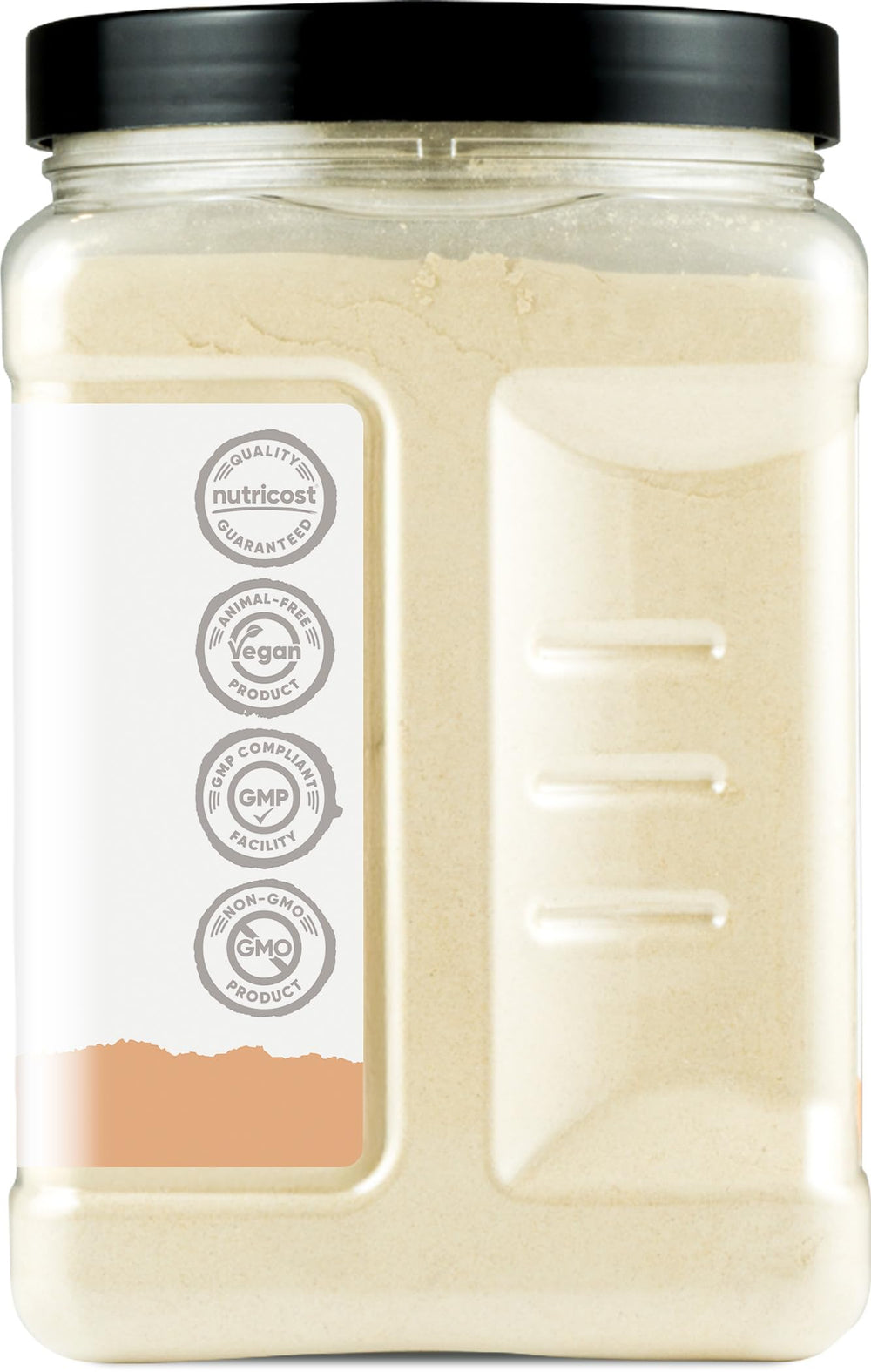 Nutricost Oat Fiber packaging shows organic and allergen-friendly certifications.