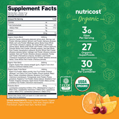 Nutricost Orange Sunrise powder serving scoop for quick, easy mix.