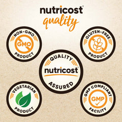 Nutricost organic Lion's Mane label USDA seal indicating certified purity.
