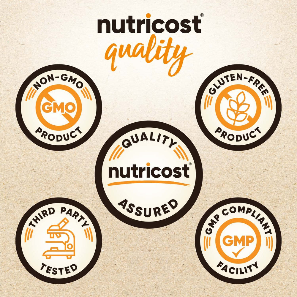 Nutricost shake made with pea protein for a smooth vegan boost.